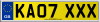 KA07 XXX