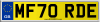 MF70 RDE