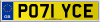 PO71 YCE